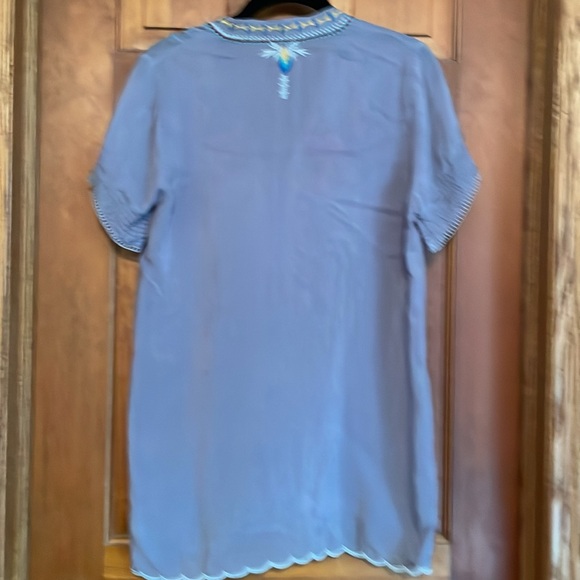 JOHNNY WAS Gray Rayon tunic with Embroidery size XS - Picture 6 of 11